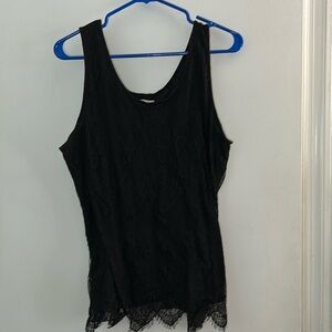 Maurice’s xl black lace tank top
